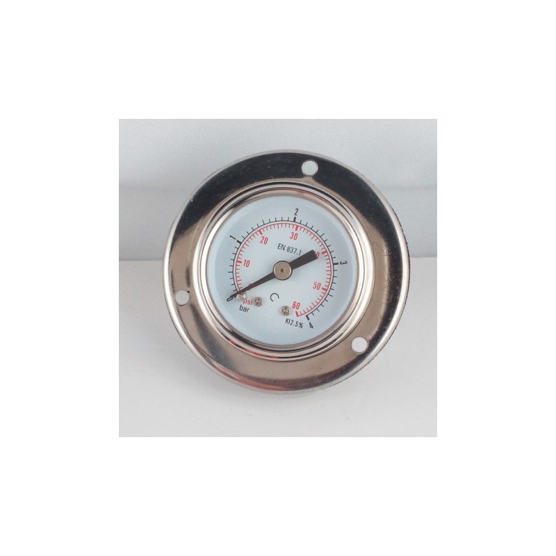 Manometro GR63 0/4bar attacco flang G1/4serie LX