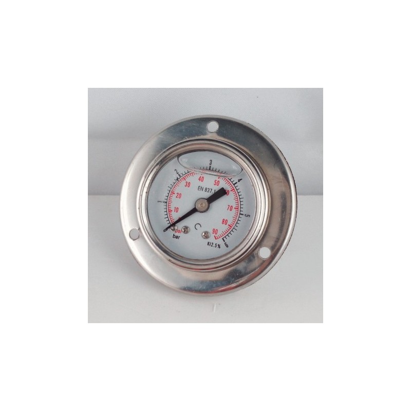 Manometro GR63 0/6bar attacco flang G1/4serie LX