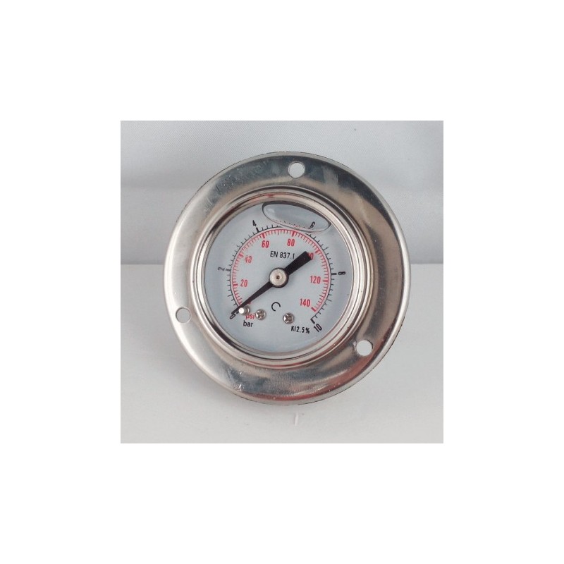 Manometro GR63 0/10bar attacco flang G1/4serie LX