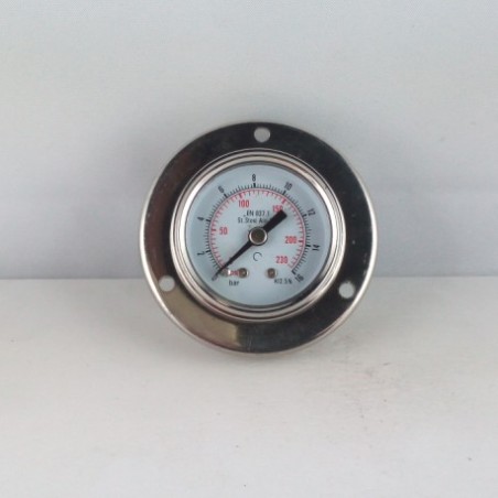 Manometro GR63 0/16bar attacco flang G1/4 serie LX