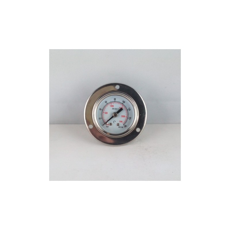 Manometro GR63 0/160bar attacco flang G1/4serie LX
