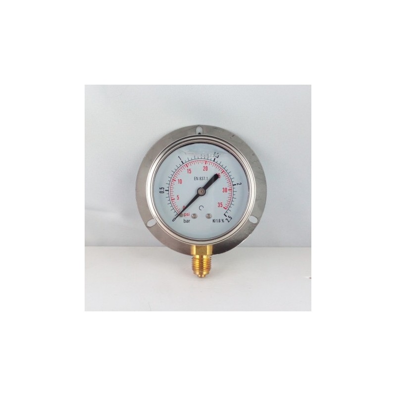 Manometro GR63 0/2,5bar attacco rad G1/4serie LX