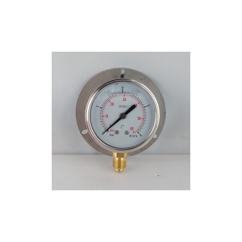 Manometro GR63 0/4bar attacco rad G1/4serie LX