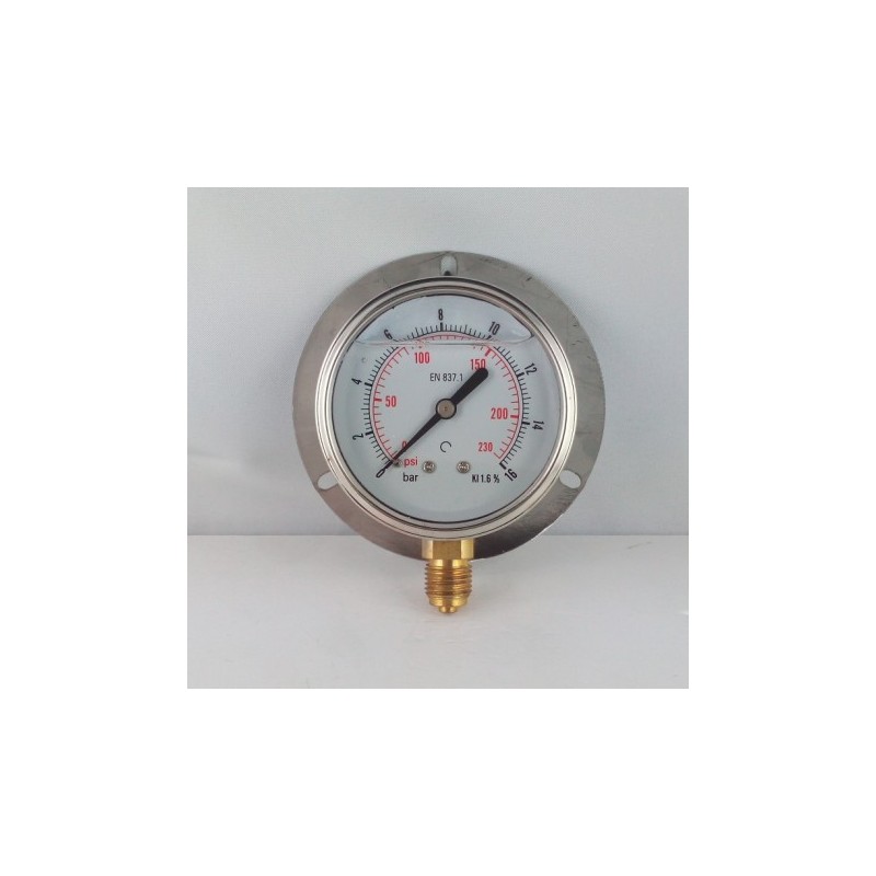 Manometro GR63 0/16bar attacco rad G1/4serie LX