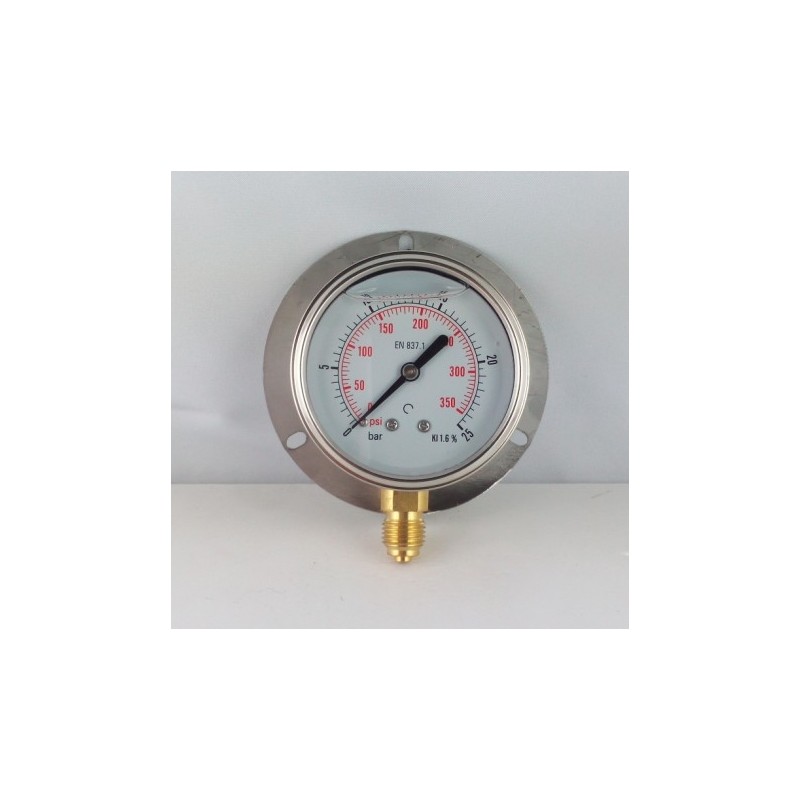Manometro GR63 0/25bar attacco rad G1/4serie LX