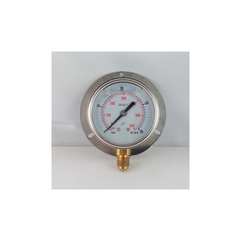 Manometro GR63 0/40bar attacco rad G1/4serie LX