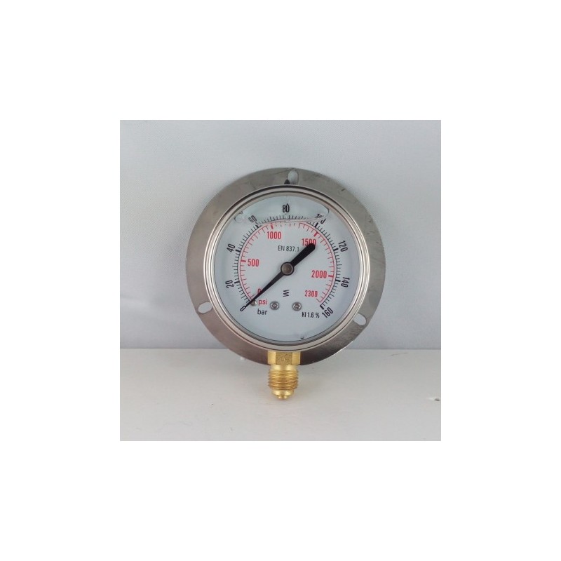 Manometro GR63 0/160bar attacco rad G1/4serie LX