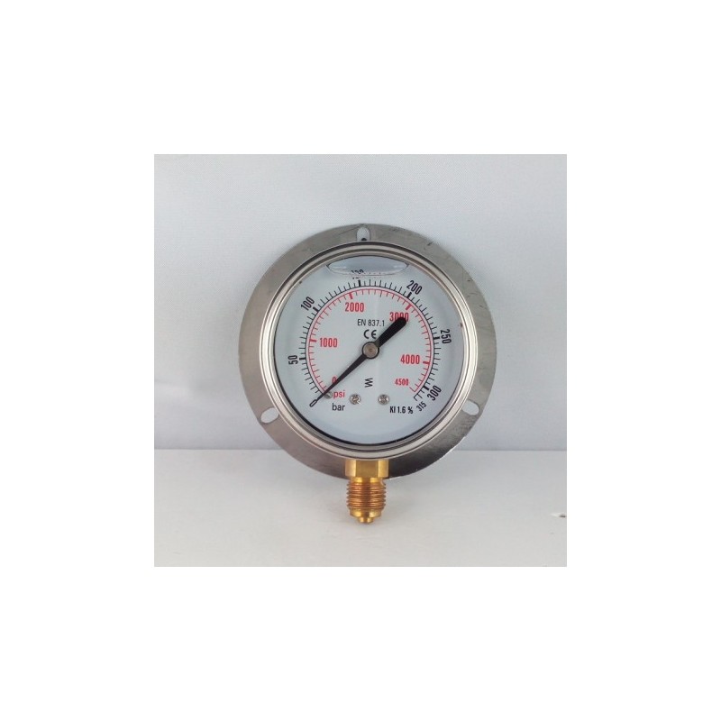 Manometro GR63 0/315bar attacco rad G1/4serie LX