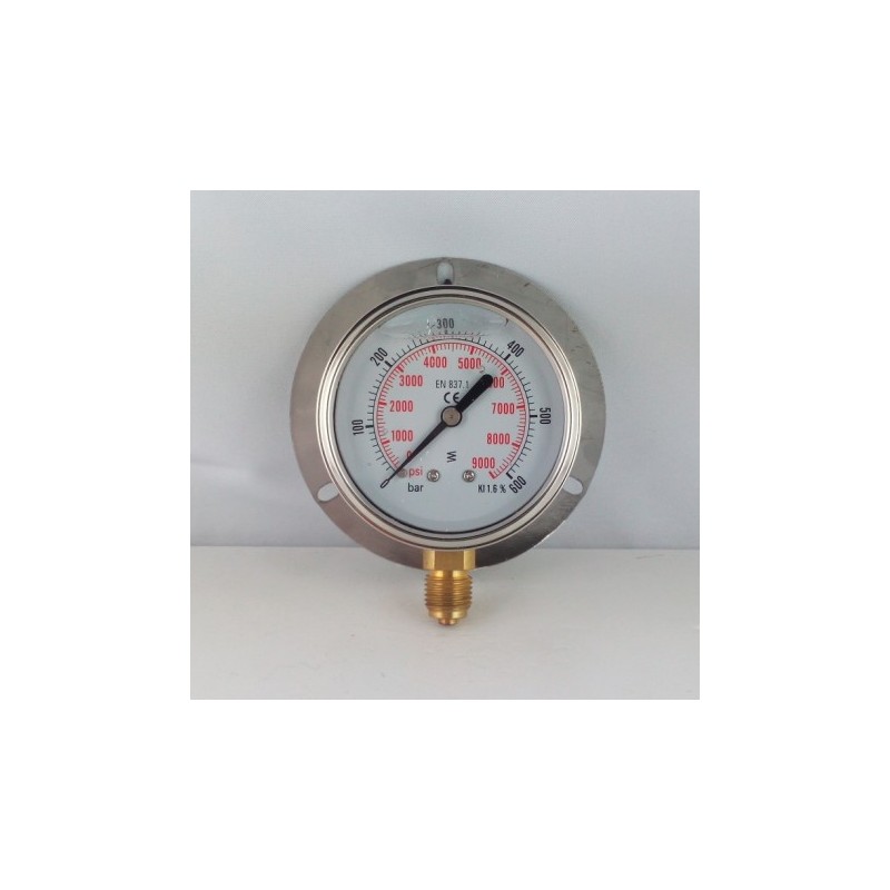 Manometro GR63 0/600bar attacco rad G1/4serie LX