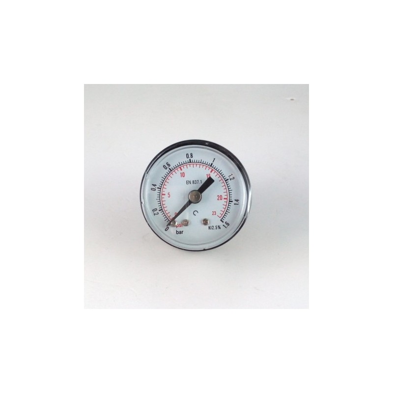 Manometro GR50 0/1,6bar attacco post G1/4serie MI