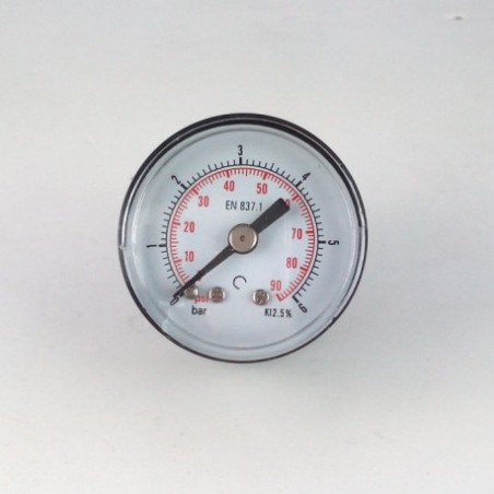 Manometro GR63 0/6bar attacco post G1/4serie MI