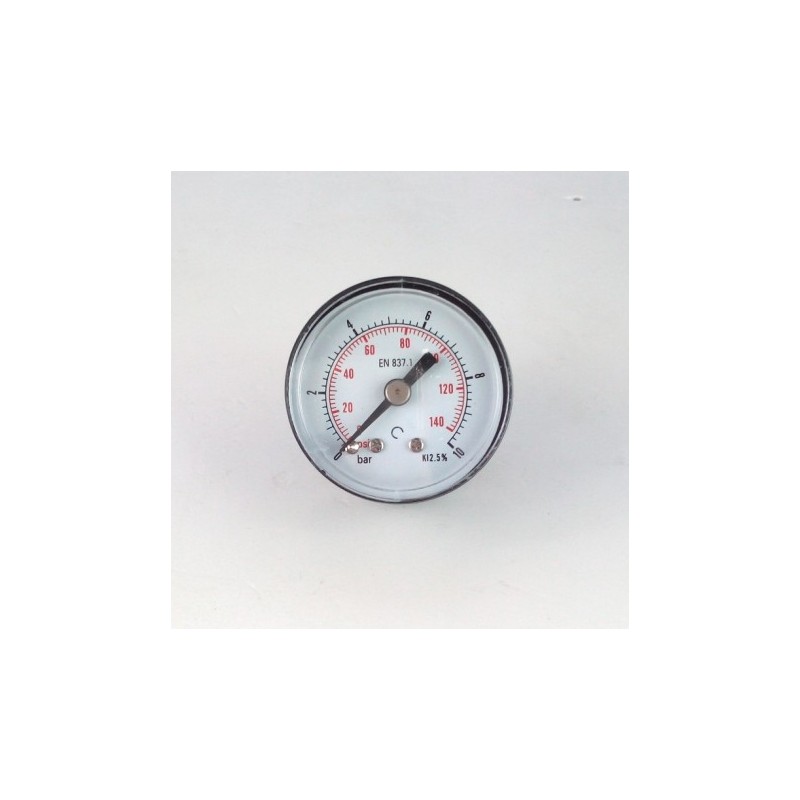 Manometro GR63 0/10bar attacco post G1/4serie MI