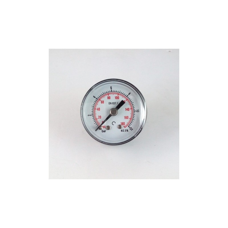 Manometro GR63 0/12bar attacco post G1/4serie MI