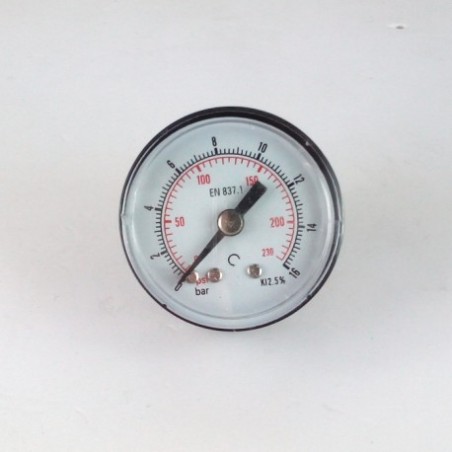 Manometro GR63 0/16bar attacco post G1/4serie MI