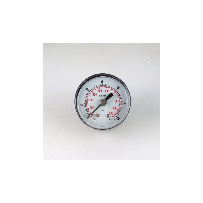 Manometro GR63 0/60bar attacco post G1/4serie MI