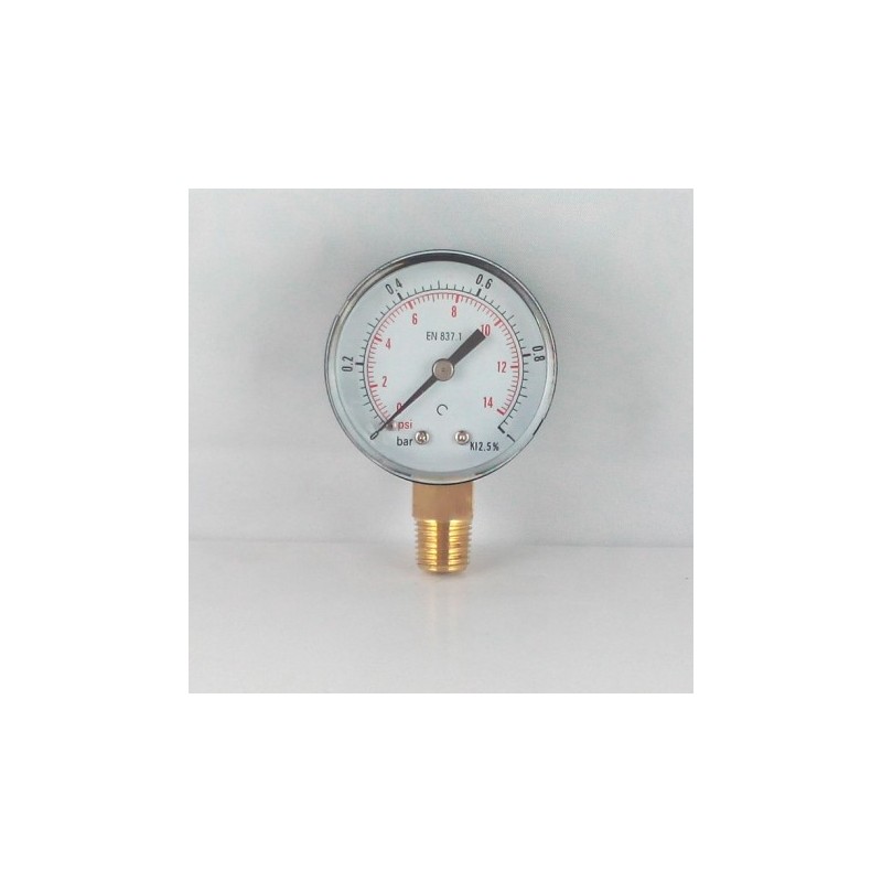 Manometro GR50 0/1bar attacco rad G1/4serie MF MG
