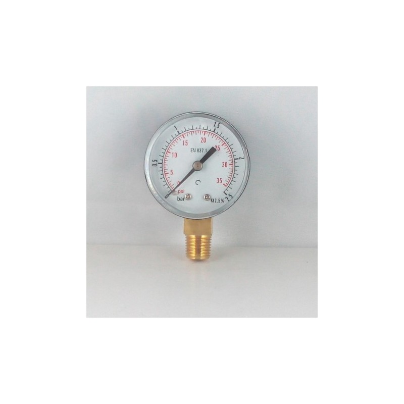 Manometro GR50 0/2,5bar attacco rad G1/4serie MF MG