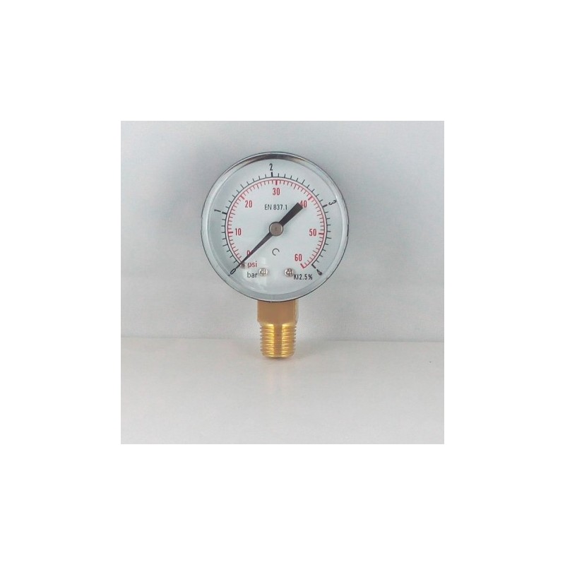 Manometro GR50 0/4bar attacco rad G1/4serie MF MG