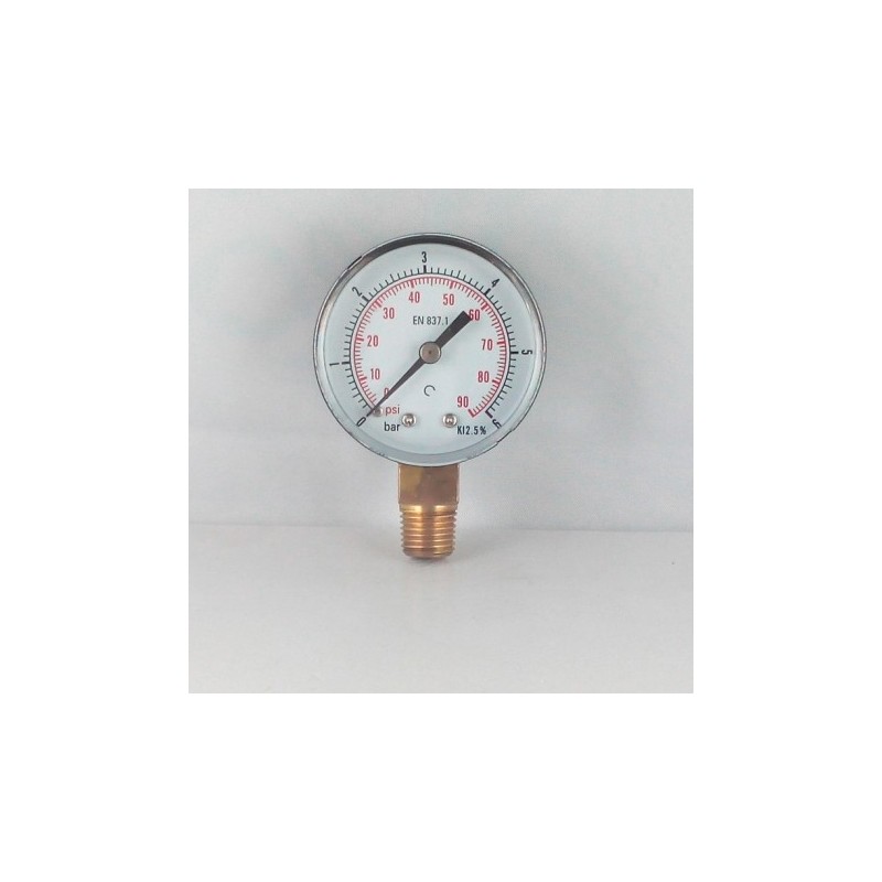 Manometro GR50 0/6bar attacco rad G1/4serie MF MG