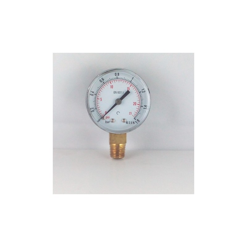 Manometro GR50 0/16bar attacco rad G1/4serie MF MG