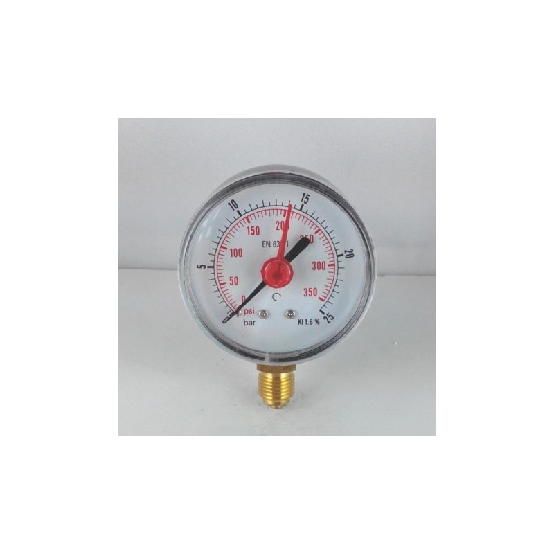 Manometro GR63 0/25bar attacco rad G1/4serie MF MG
