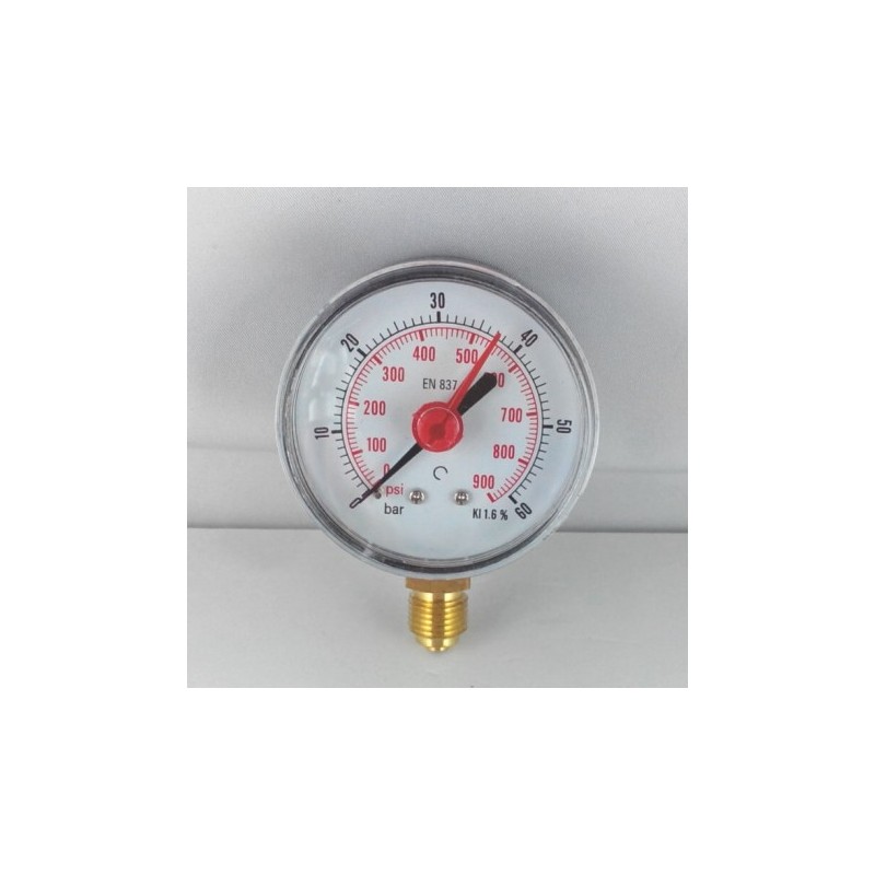 Manometro GR63 0/60bar attacco rad G1/4serie MF MG