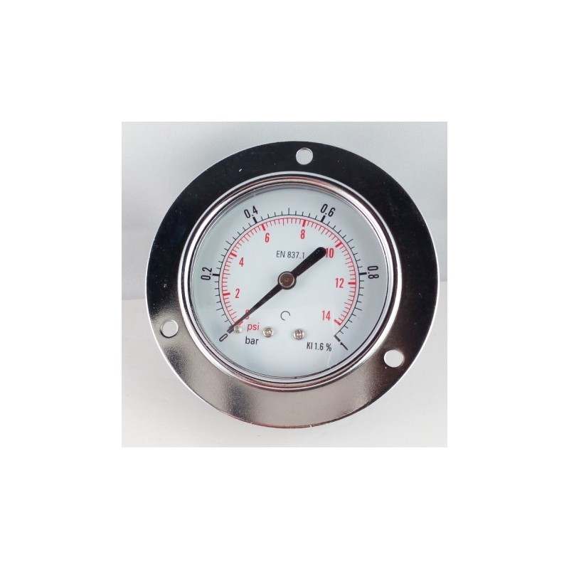 Manometro GR63 0/1bar attacco post G1/4serie MF MG