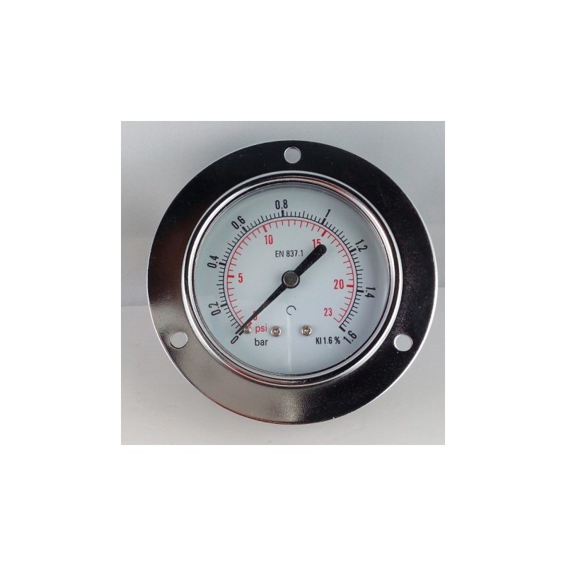Manometro GR63 0/1,6bar attacco post G1/4serie MF MG