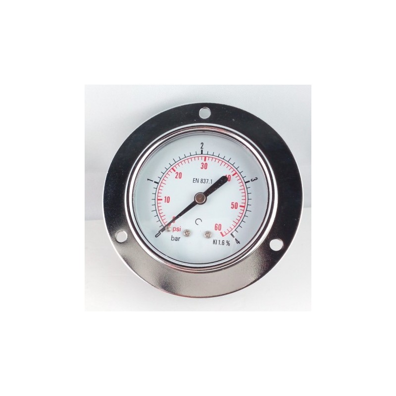Manometro GR63 0/4bar attacco post G1/4serie MF MG