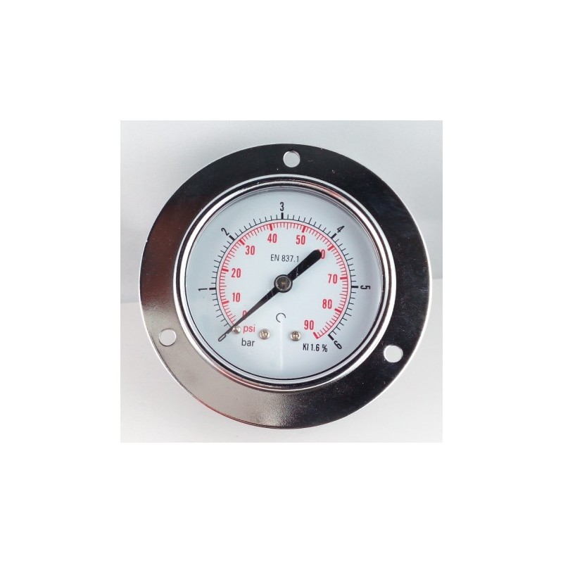 Manometro GR63 0/6bar attacco post G1/4serie MF MG