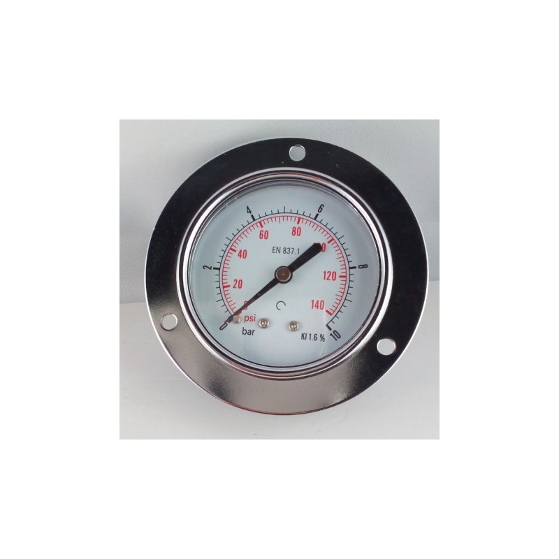 Manometro GR63 0/10bar attacco post G1/4serie MF MG