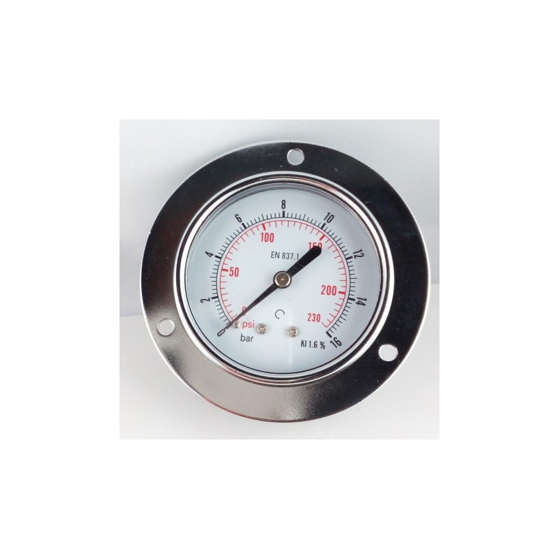 Manometro GR63 0/16bar attacco post G1/4serie MF MG